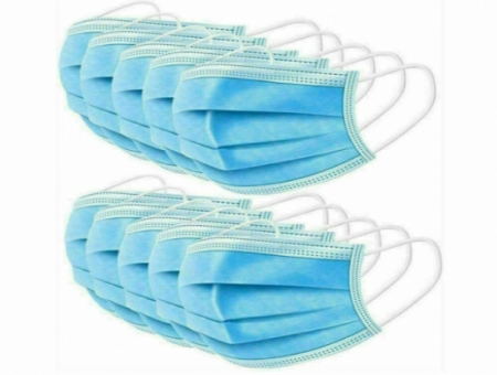 3 ply disposable face mask.