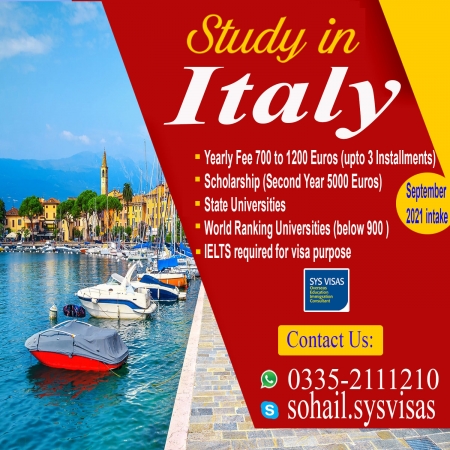Study In Italy Fully funded scholarship